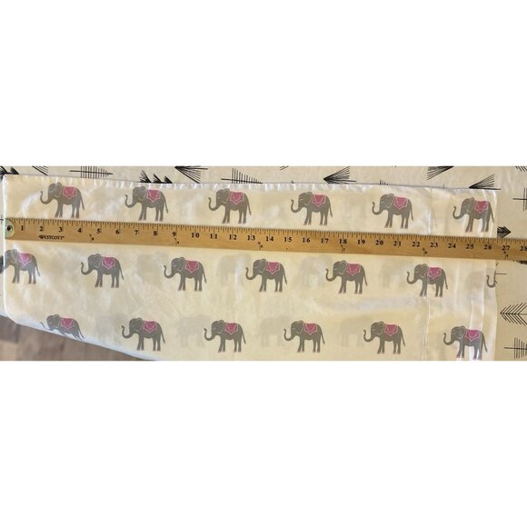 Martha Stewart TRUNK SHOW Whim Elephant Print Cotton Single Standard Pillowcase - Picture 5 of 7